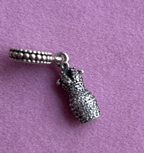 Pandora Dazzling Dress Dangle Charm #792062CZ~ S925 ALE