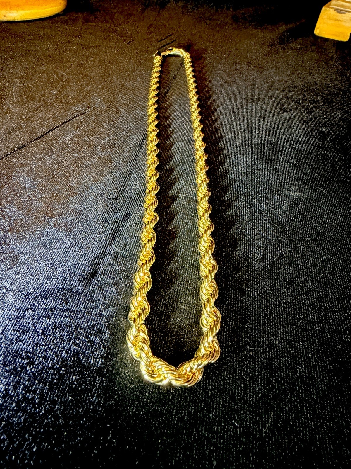 HEAVY! 14k Gold 24in 7MM Rope Chain