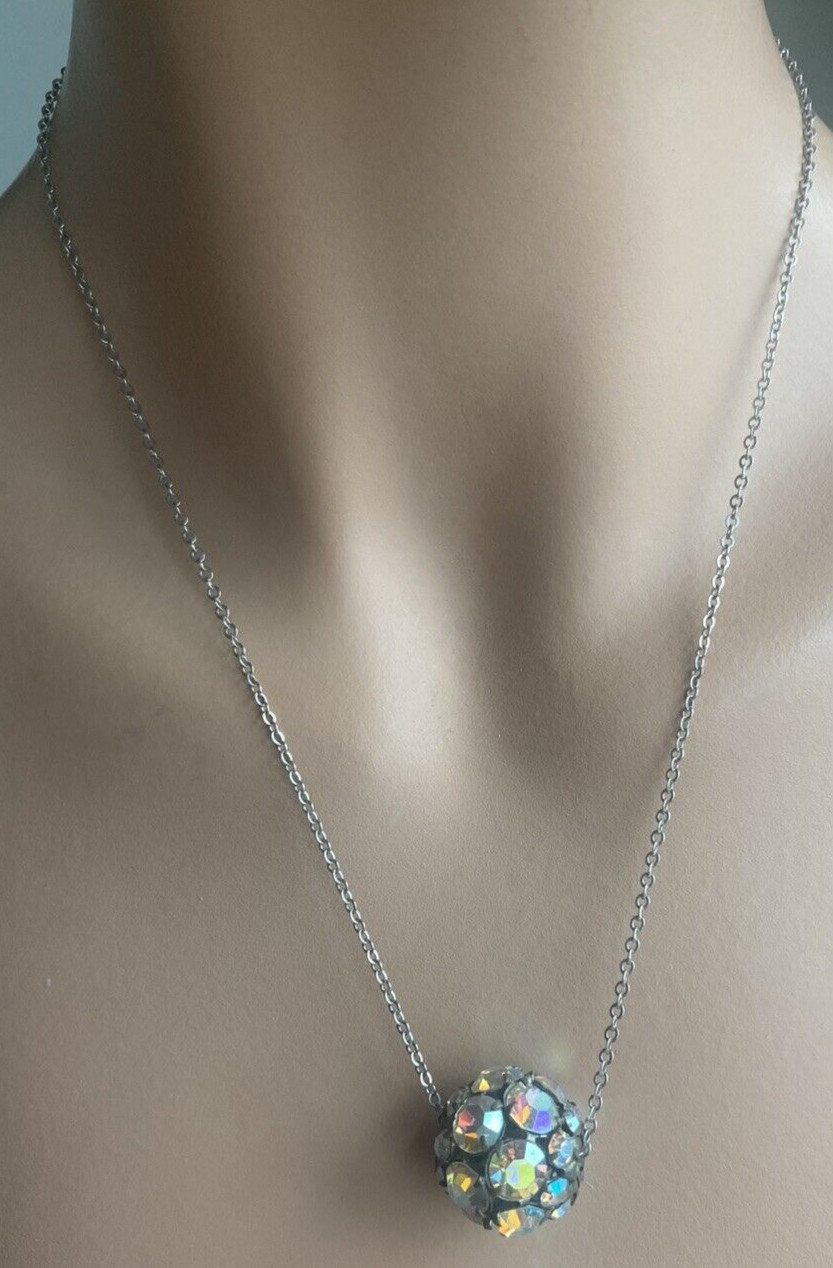 NEW Happy New Year Falling Ball Necklace