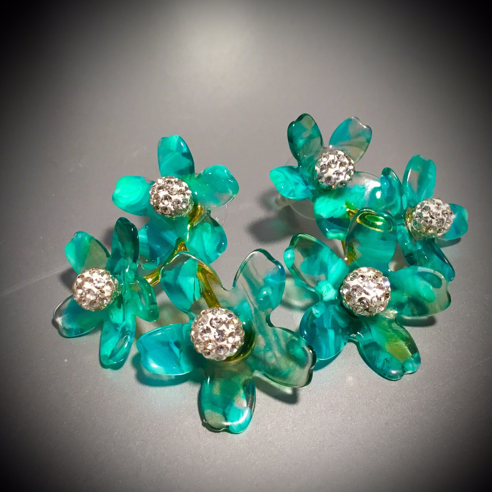 NWT LELE SADOUGHI GARDEN BOUQUET BUTTON EARRINGS APPROX 1.5” DROP
