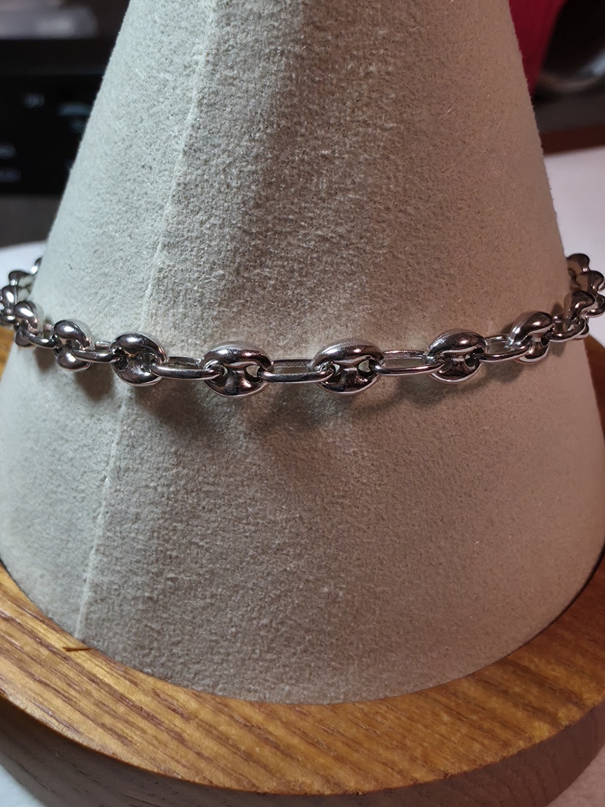 Puff Mariner 8″ 4.5mm 5.63g Braclet Italy 925 Sterling Silver w/Rhodium Finish