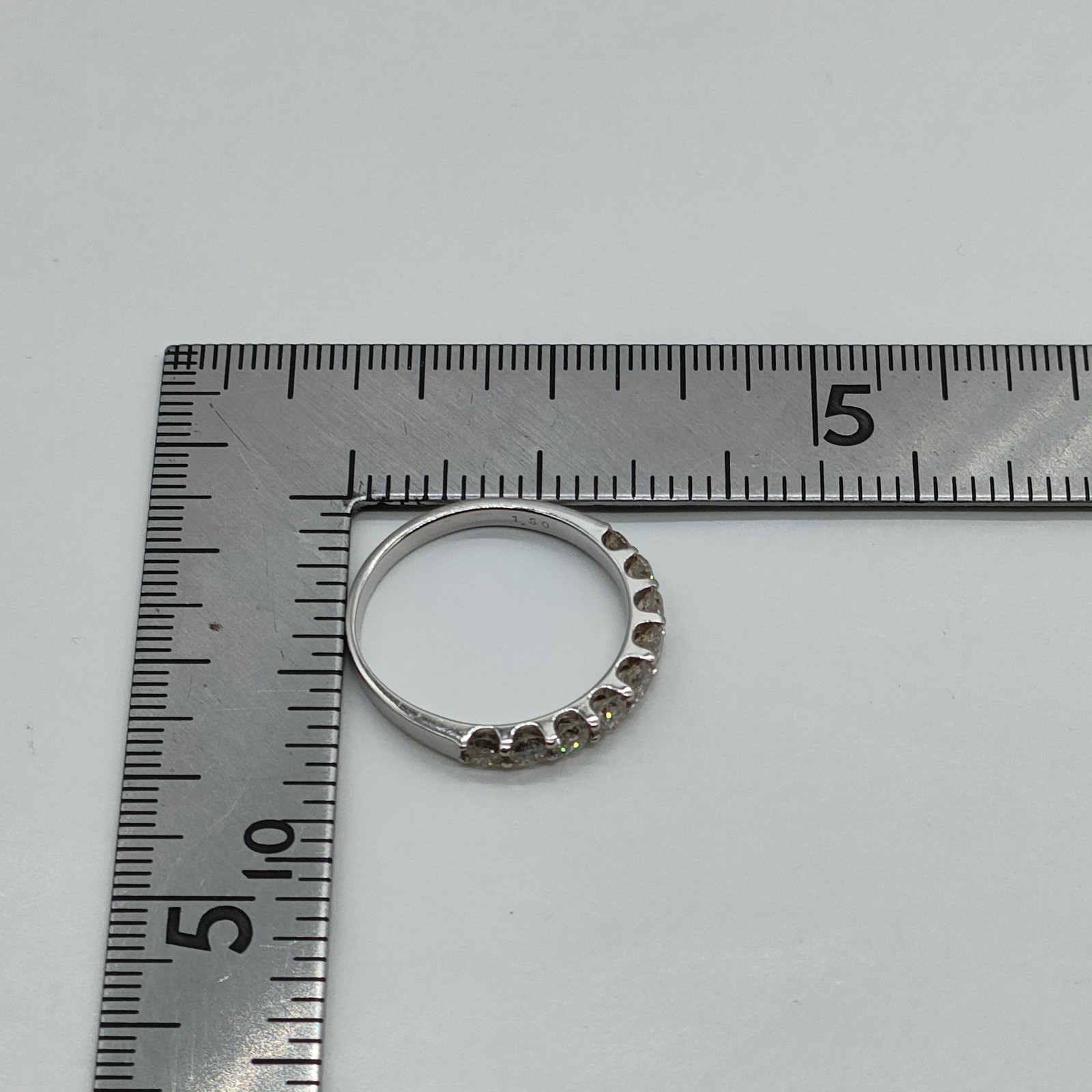 Jewelry Ring Natural Diamond 1.3ct Platinum 4499633