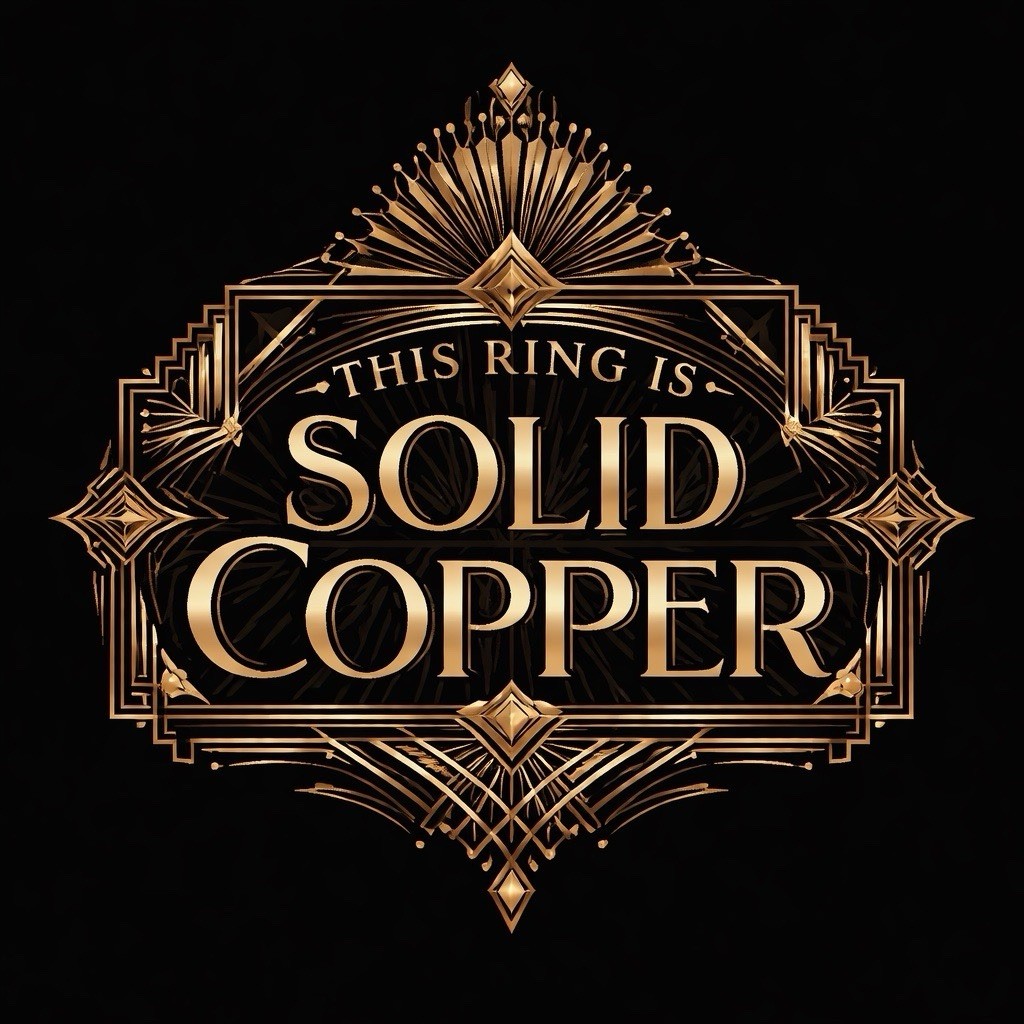 Solid Copper Celtic Ring CRI573 – 3/8 inch wide. Available in Sizes 4 to 13.