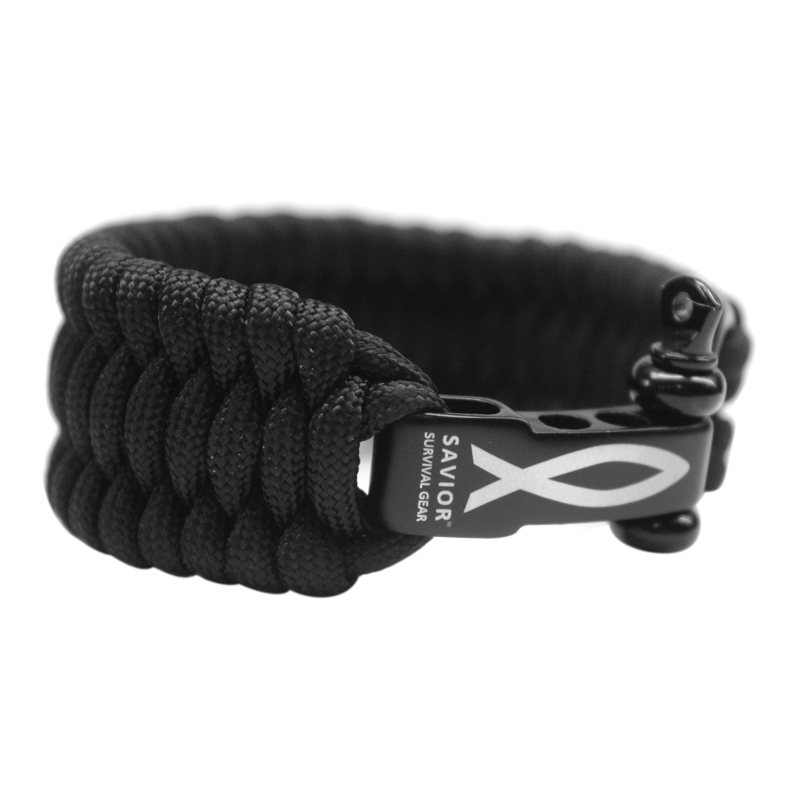 Paracord Bracelet with Stainless Steel Adjustable Shackle