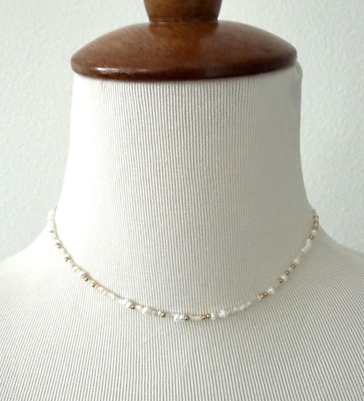 NWT Enewton Choker Necklace, Hope Unwritten Oh Snow You Dont White & Gold Filled
