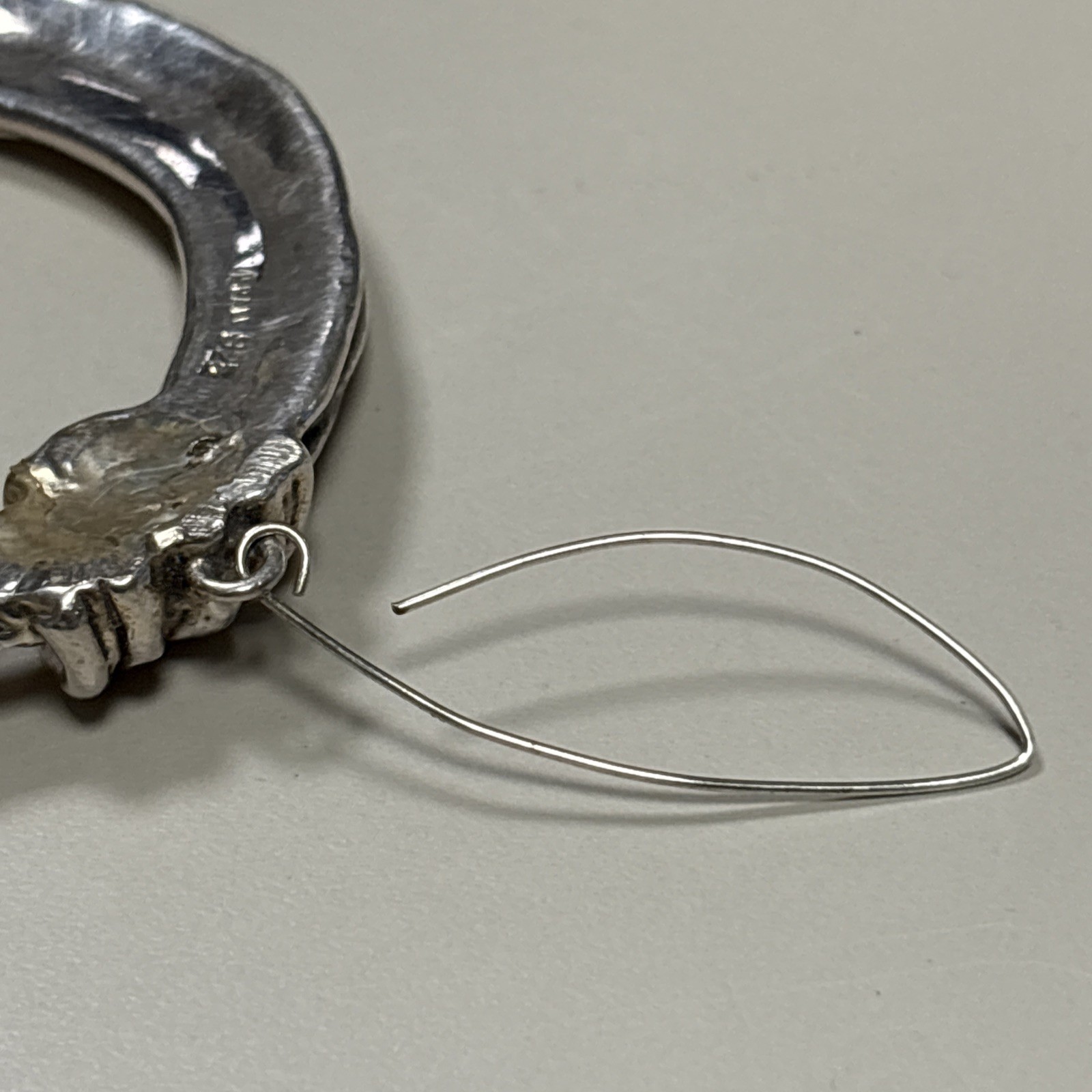 Israel Sterling Silver 925 Earrings; 28grams; Multistrand Nest Design