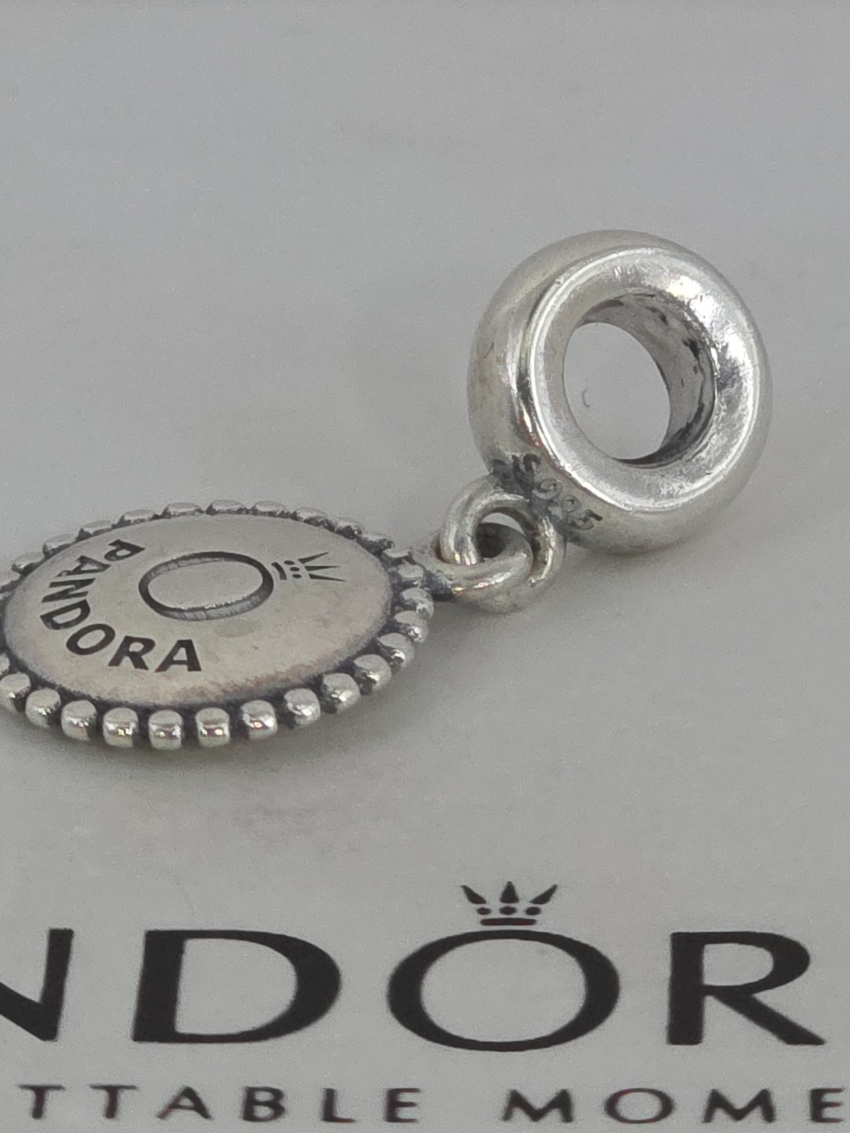 Authentic Pandora Sterling Silver Unforgettable Moments Dangle Charm #791169
