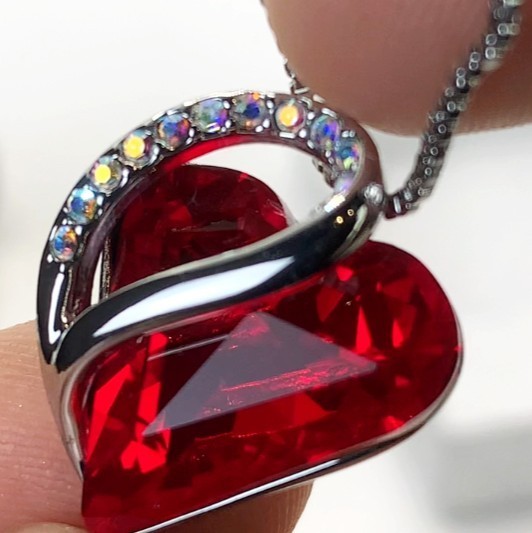 Valentine’s Day Gift Necklaces for Women, Infinity Love Birthstone Heart Pend…