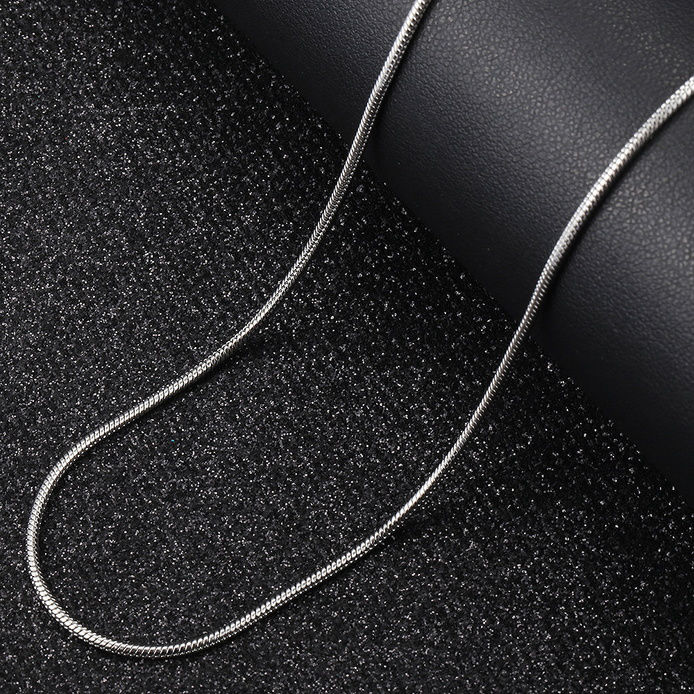 0.9mm-2.0mm Silver/Gold Plated Stainless Steel Herringbone Snake Chain Necklace