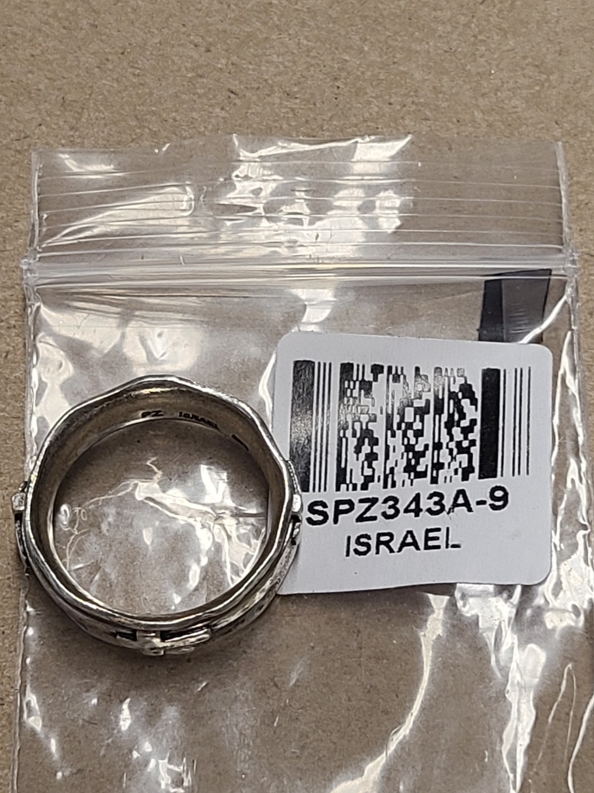 Artisan Collection of Israel | SPZ343A Sterling Silver Cross Spinner Ring