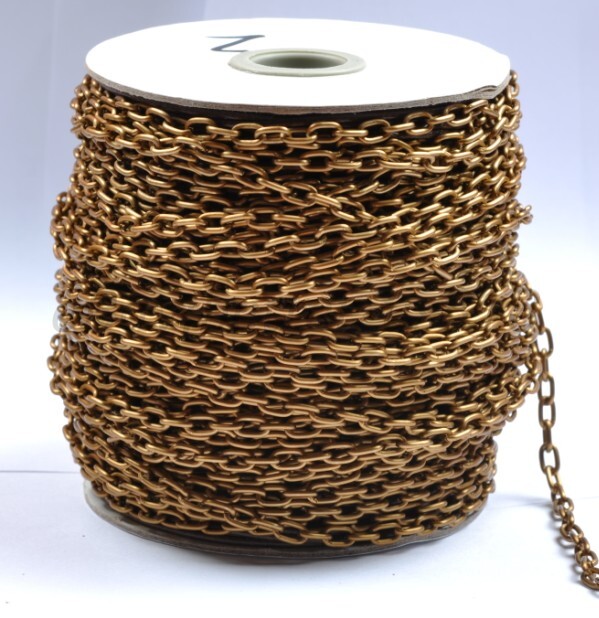 5M gold plated and silver cable openings link iron metal chains and colors