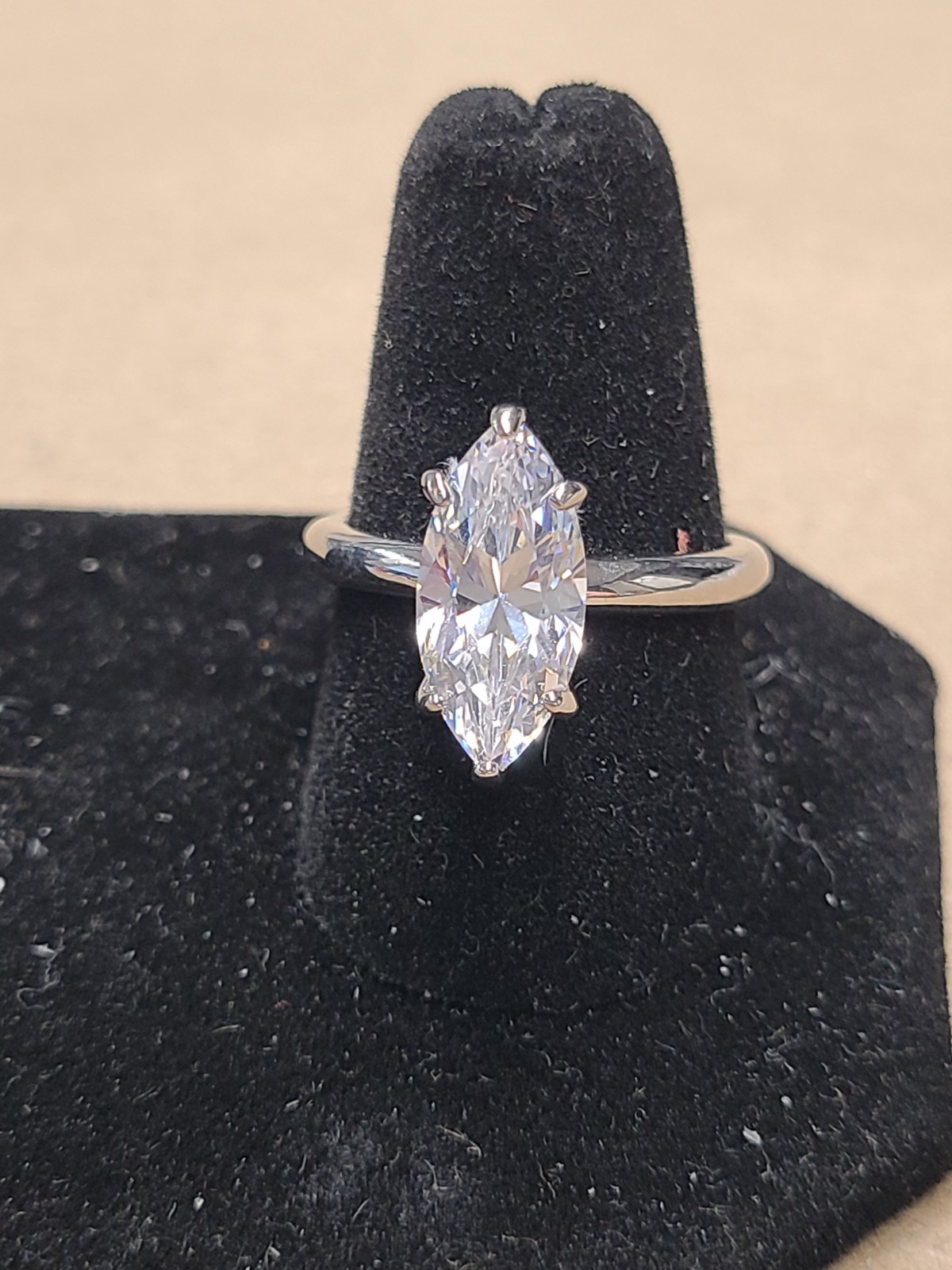 Diamonique Classics 4.00 cttw Ring, Sterling Size 8