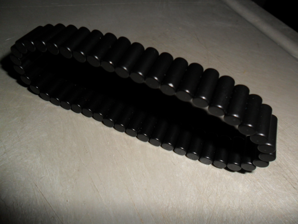 NEODYMIUM MAGNETIC BRACELET FOR FASHION AND THERAPY 5 X12mm N-38