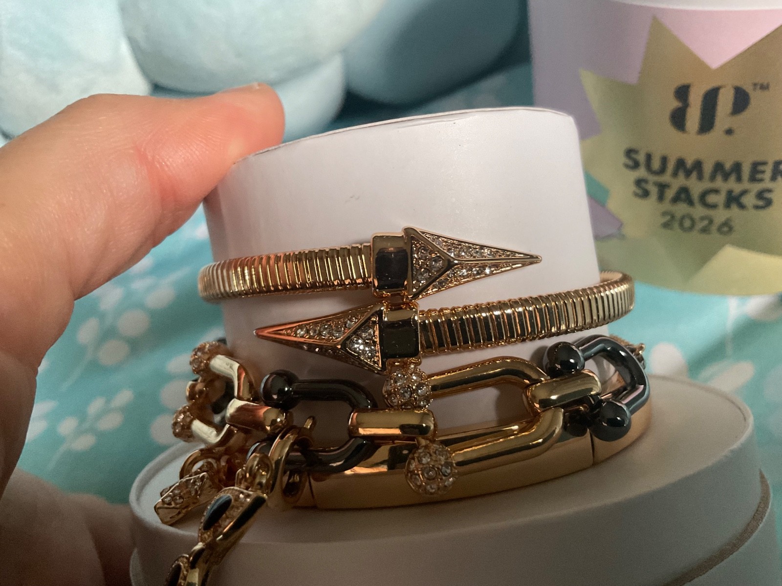 BP Summer 2026 Stacks “Blinded by Sparkle” Gold & Matte Black Plating