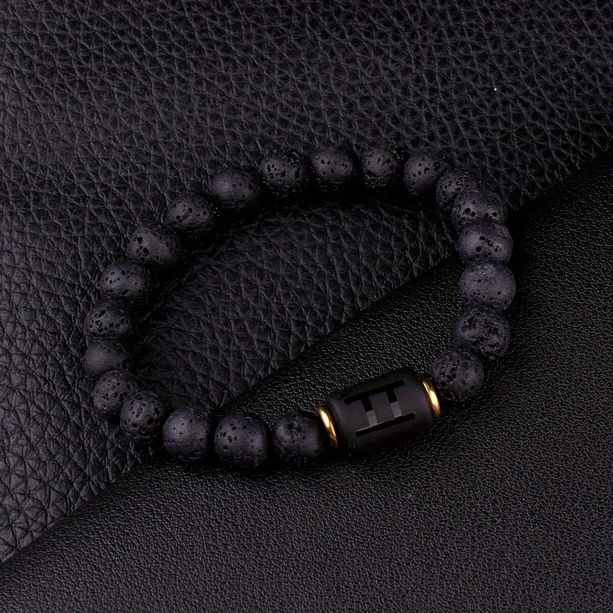 12 Constellations Men Women Fashion Jewelry Volcanic Lava Stone Zodiac Bracelets