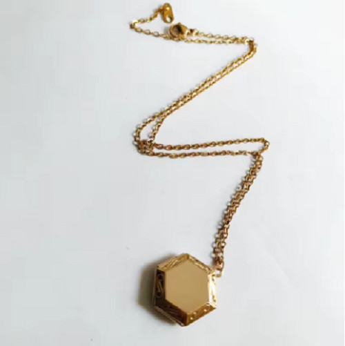 1pc Hexagon Photo Frame Pendant Cute Charms Floating Locket Picture