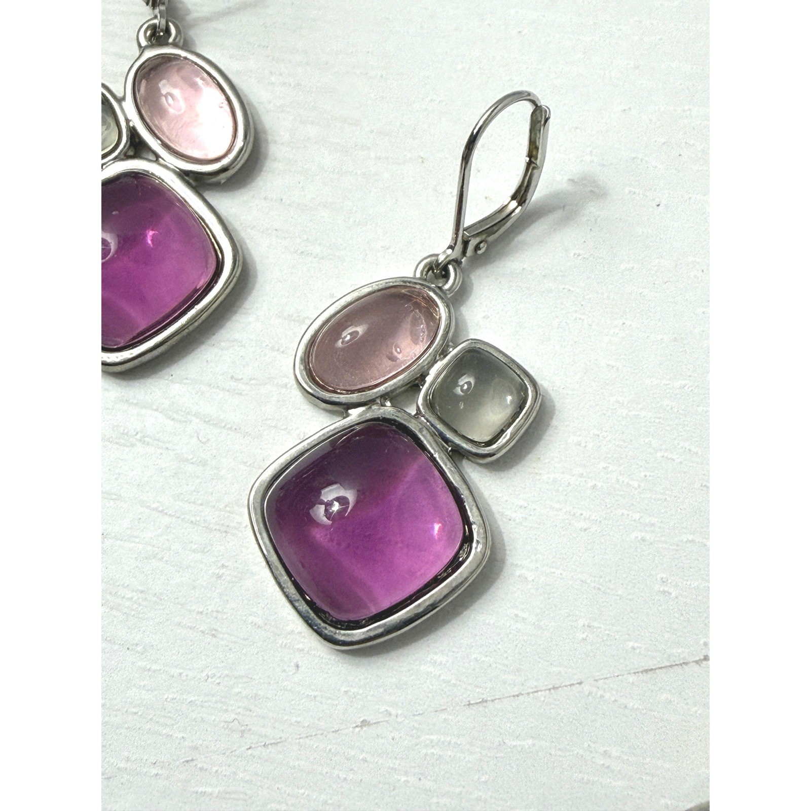 Napier Necklace Earrings Open Bezel Set