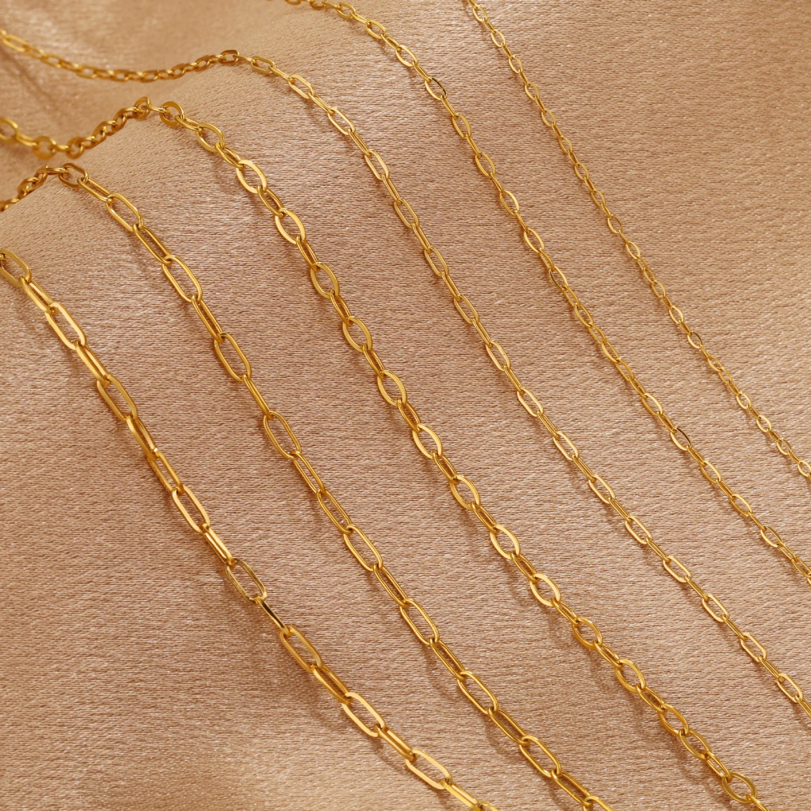 1Yard Stainless Steel Paperclip Chain 2.5mm for Bracelet Necklace SSF76-S