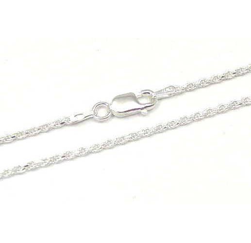 ITALIAN SILVER 925 DIAMOND CUT ROPE CHAIN 1.5MM 22″