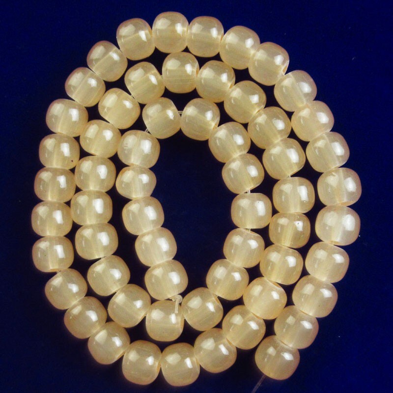 1Strand 8x6mm Manmade Champagne Jade Drum Loose Beads 15.5 Inch CJ963