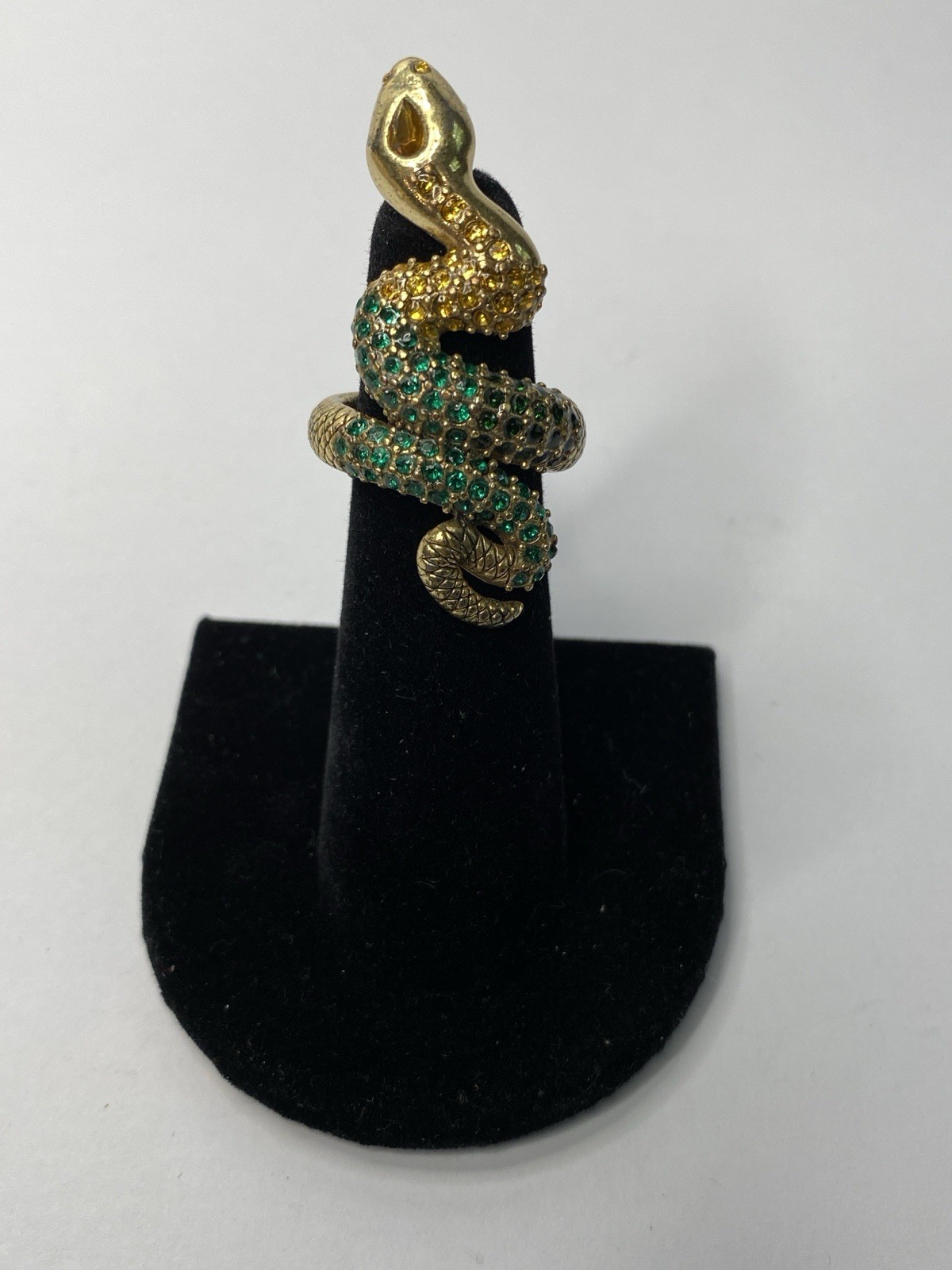 Eclectic Statement Snake Ring! Lucky Brand Size 6, 2 inches long!