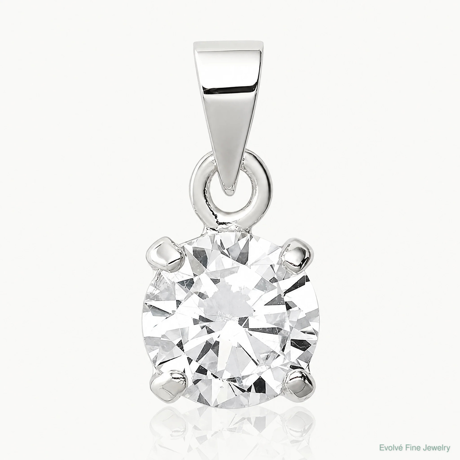 Sterling Silver CZ Pendant