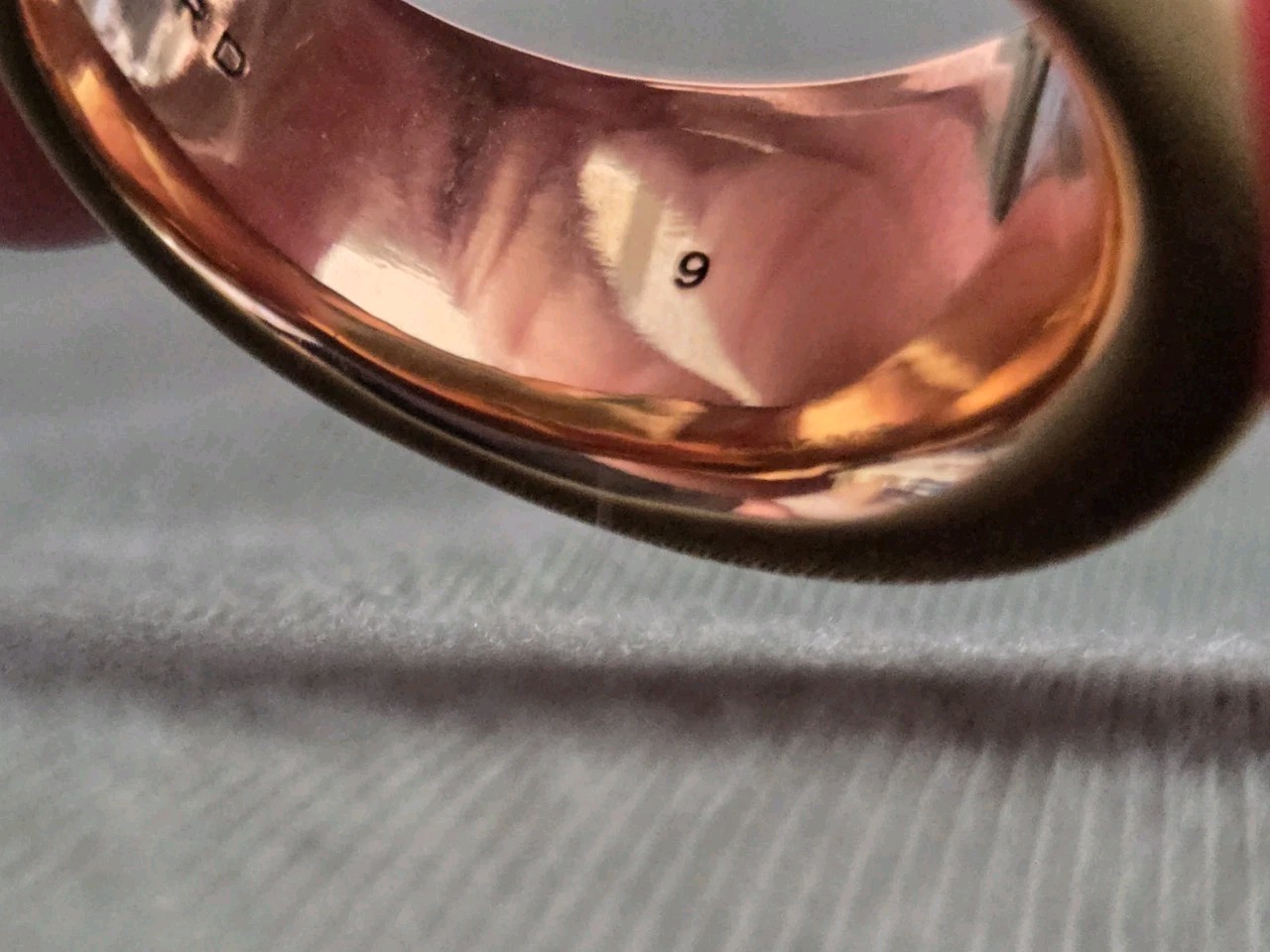 Signed JENNY BIRD Viviana Ring 14k GP Statement SZ 9 Abstract