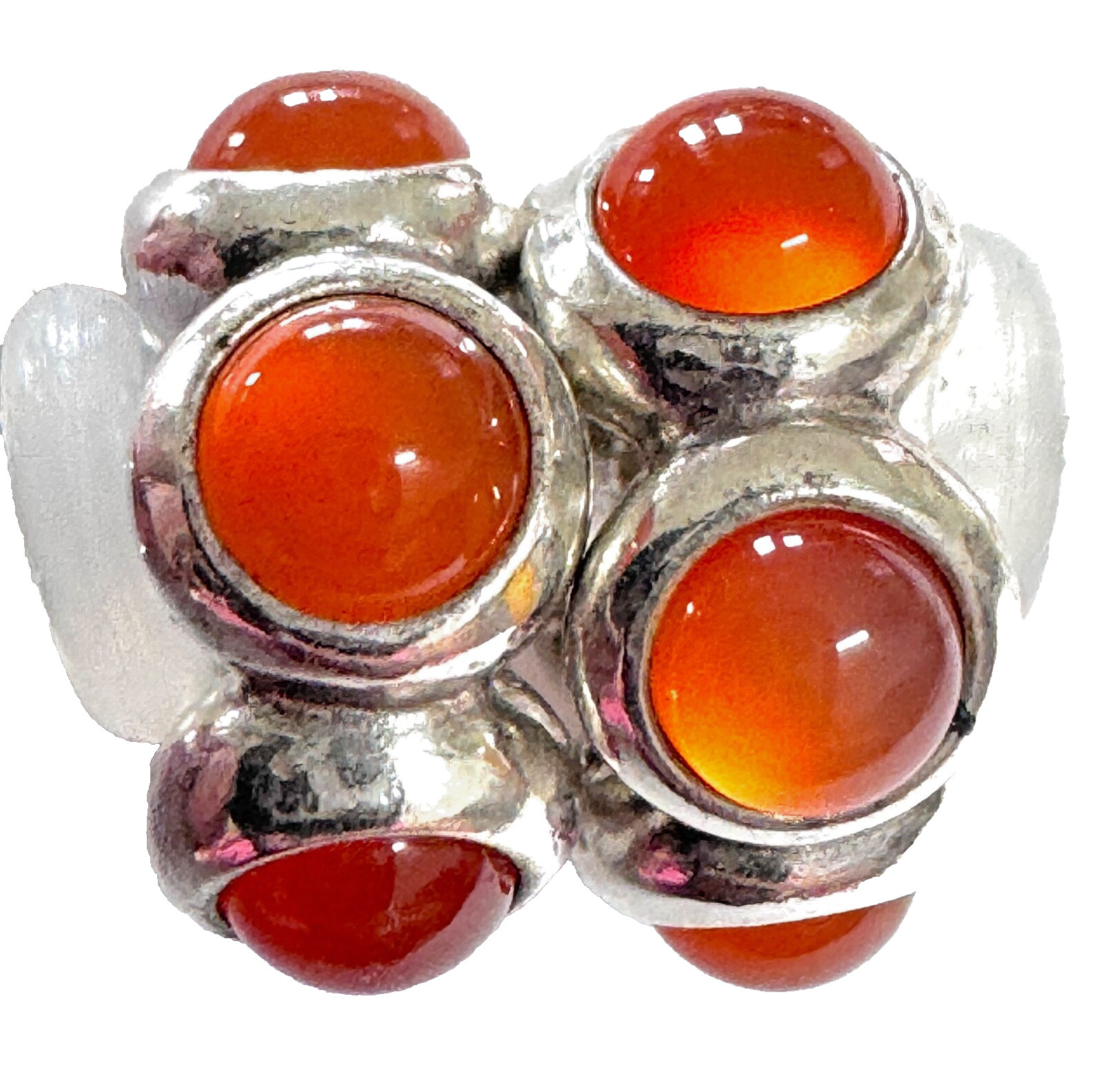 ONE Authentic PANDORA Sterling Silver Carnelian Spacer CARNELIAN KISS #790538K