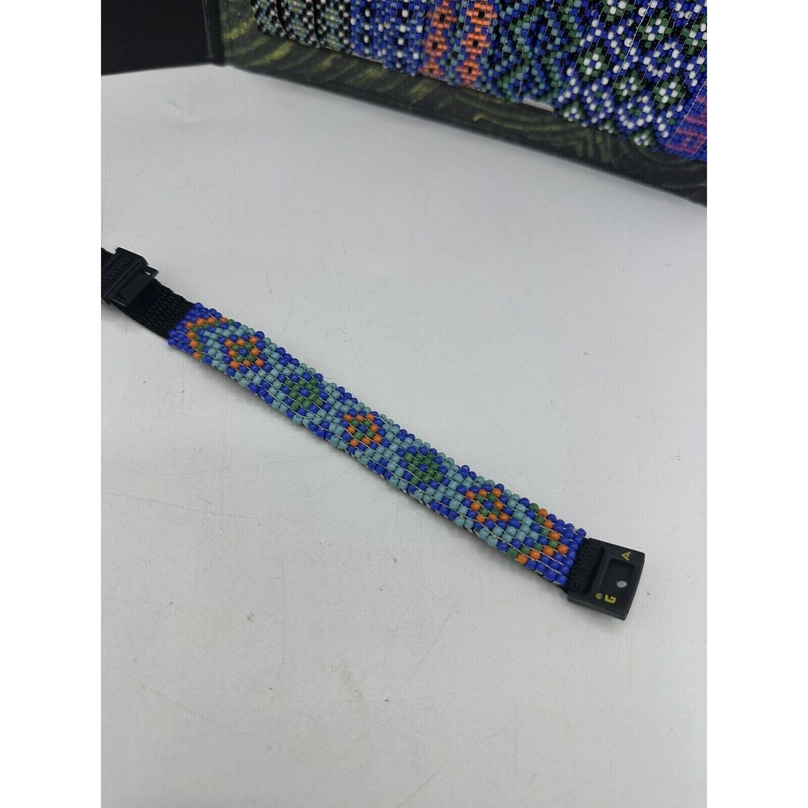 Vintage Gotcha Bracelet Adult Unisex Surf Skate Braided Wrap Multi 80s 90s