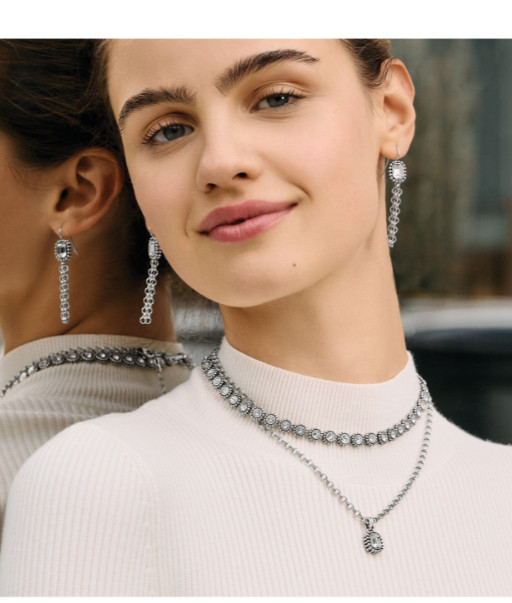 Brighton Twinkle Luxe Silver Crystal Pendant Necklace NWT $82