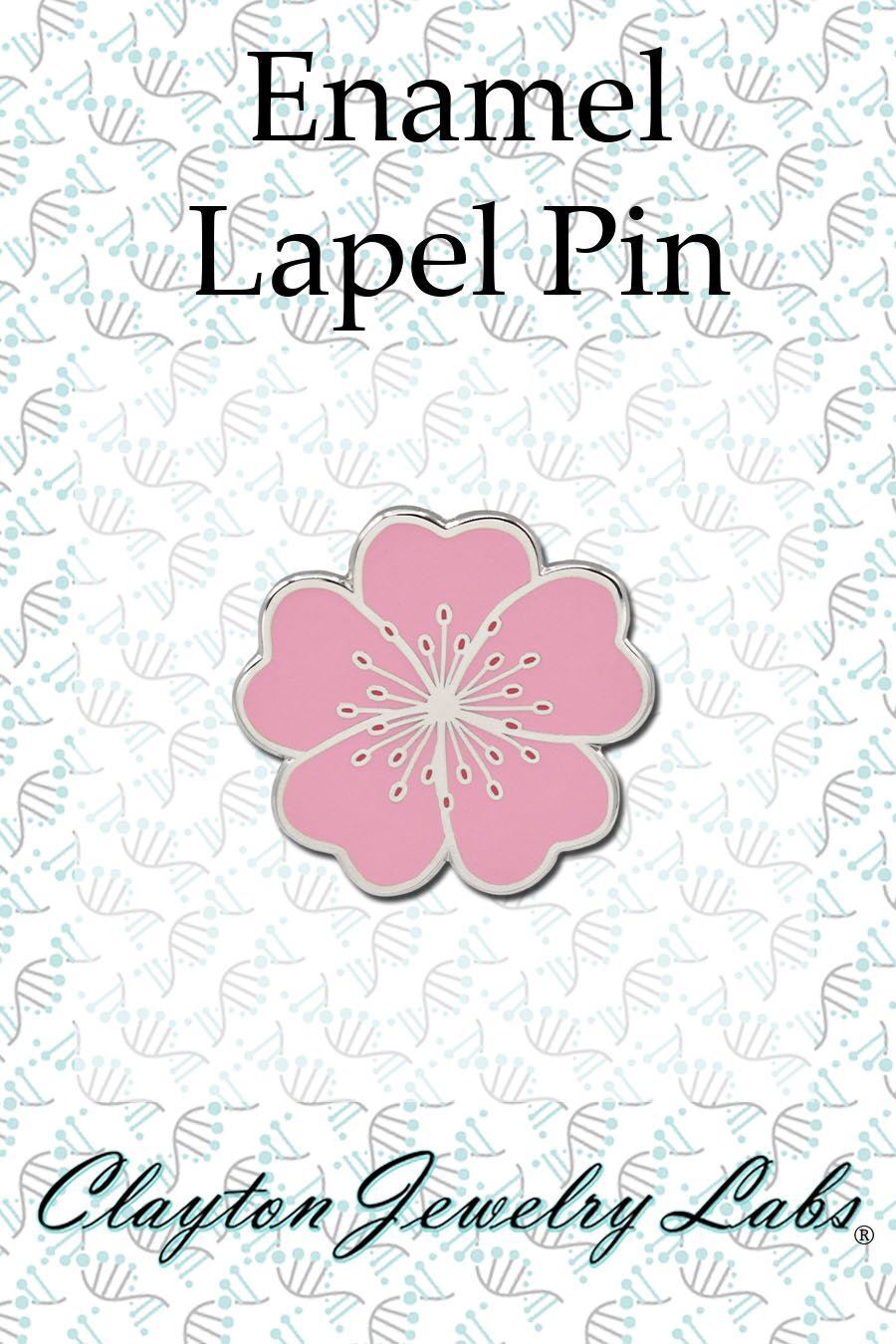 Cherry Blossom Flower Hard Enamel Lapel Pin