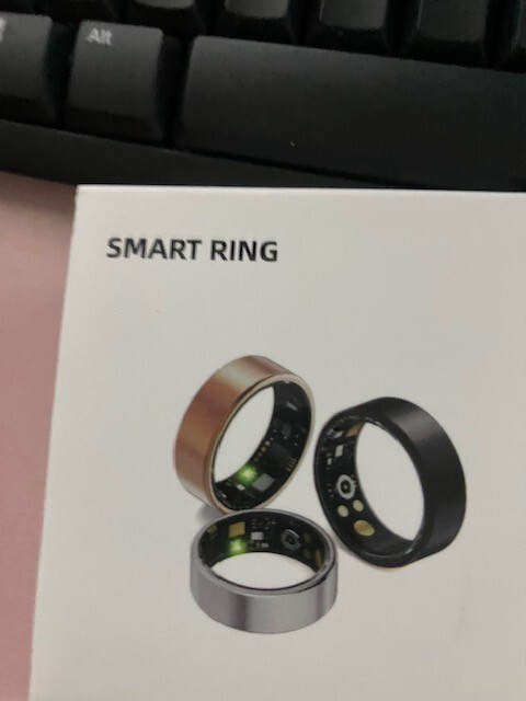 Smart Ring IP68 Waterproof Finger Blood Oxygen Heart Rate Fitness Health Tracker