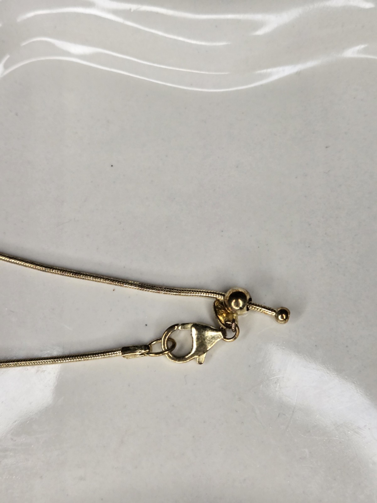 ITAOR Italian Coin Pendant Necklace Gold Tone Adjustable Snake Chain