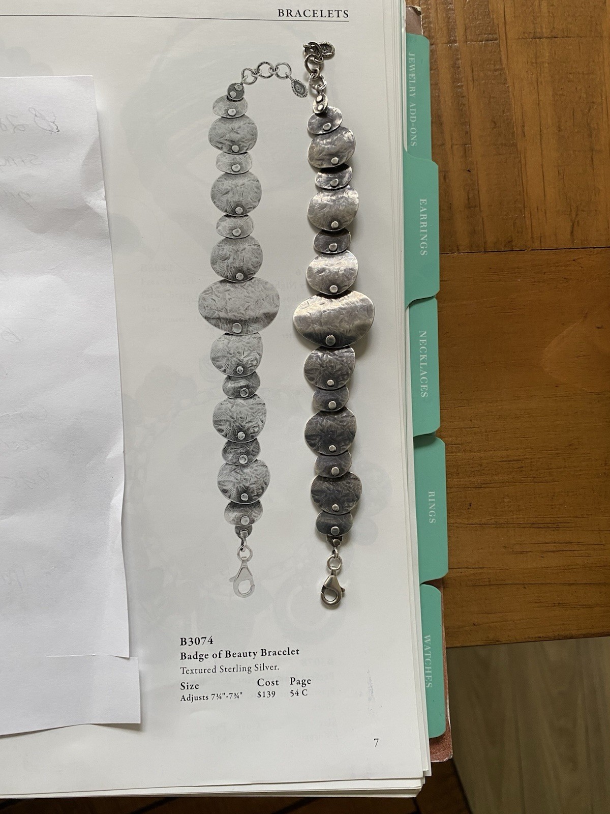 NWOT B 3074 Badge Of Beauty Bracelet. Retail $139