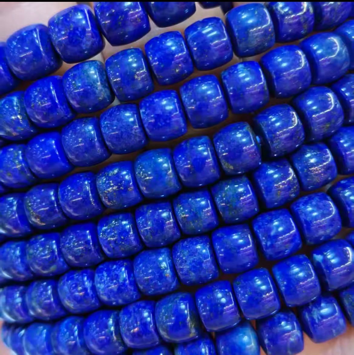 1PC Natural AAA Lapis Lazuli Smooth Square Beads Loose Beads DIY Jewelry Afghan