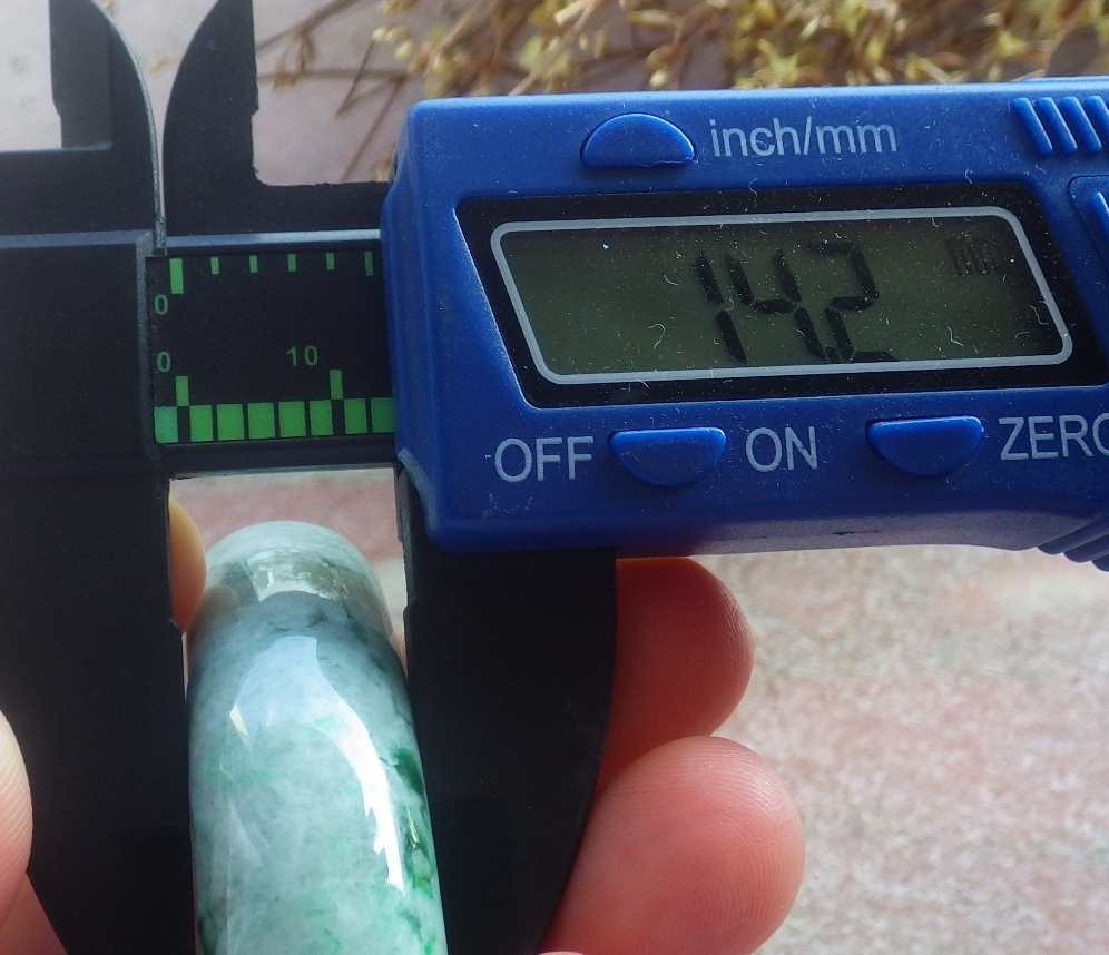 Video Certified Green 100% Natural A JADE Jadeite Bangle Bracelet 59mm 手镯 716300