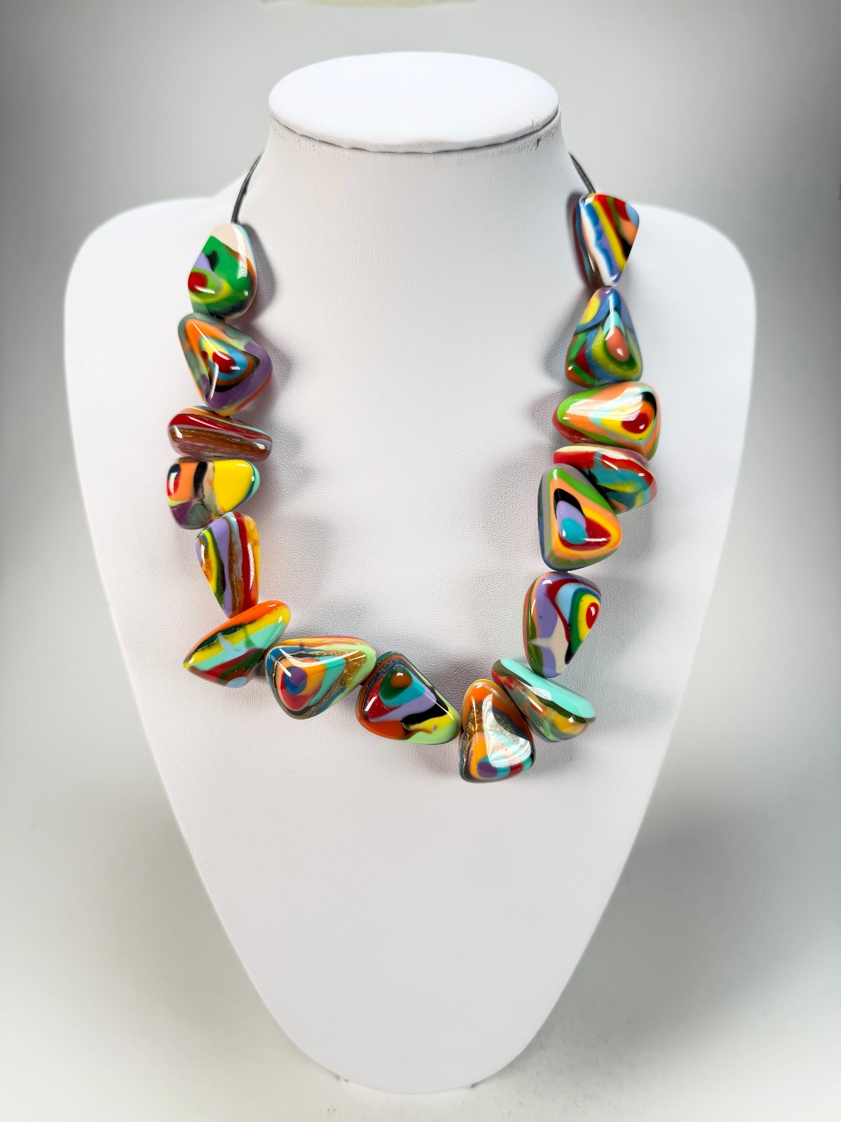 Sobral – Multi-Colour “Anton” Diamante Resin Necklace ( 003614 )