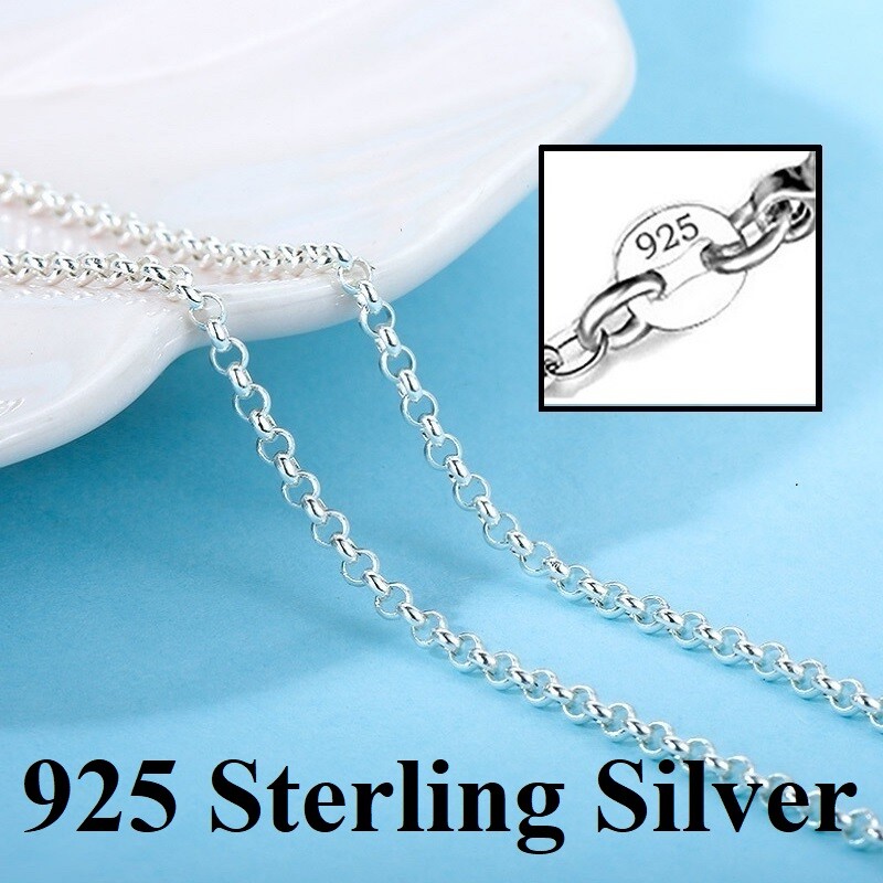 925 Sterling Silver Tanzanite Gemstone And CZ Sapphre Pendant Necklace D355