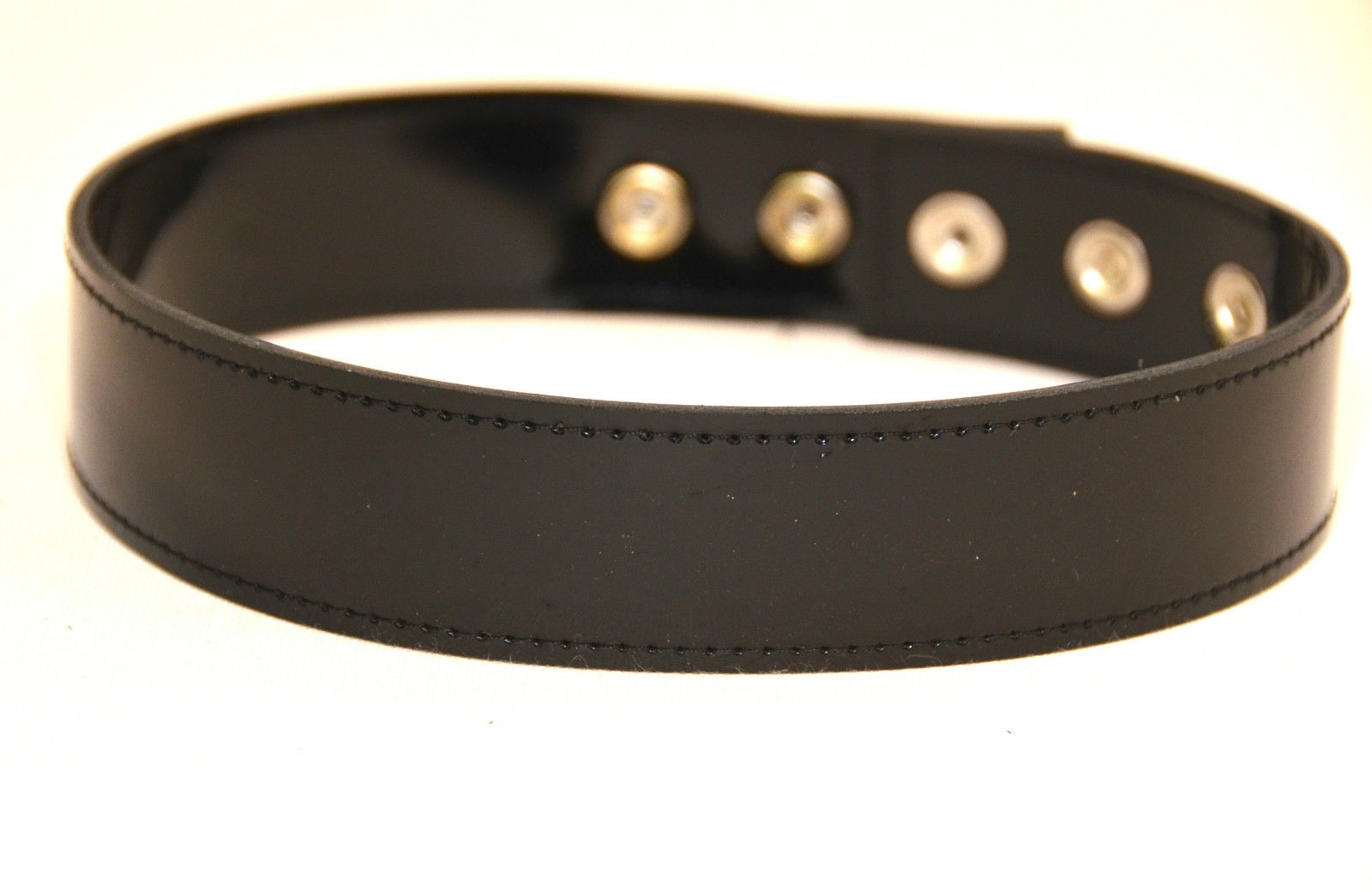 Patent Leather 1 1/8″ Thick Armband Quick Snap Adjustable bikers fetish Male