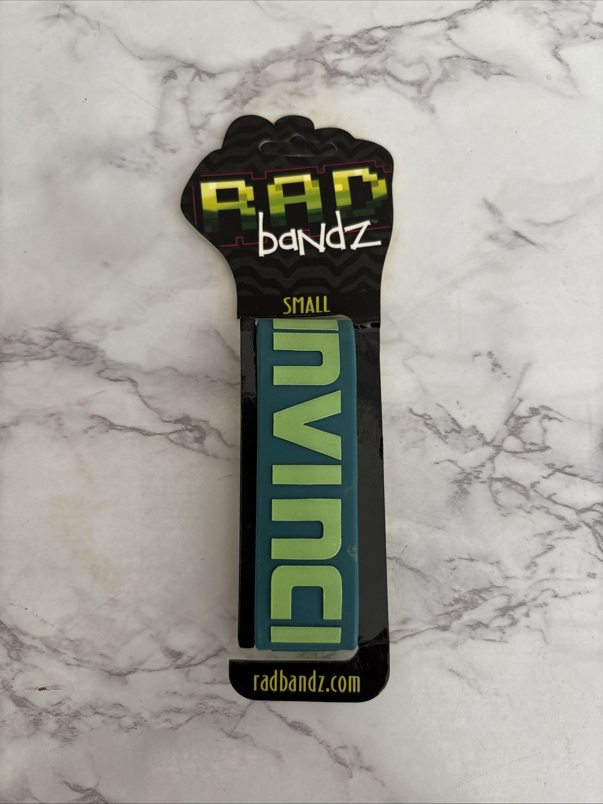Radbandz RESPECT Hot Topic Silicone Wristband Bracelet Green Yellow Size Small