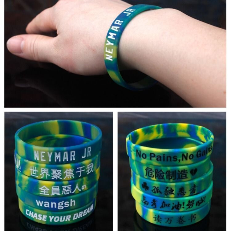2-5pcs Custom Engraved Silicone Wristbands – Personalized Luxe Rubber Bracelets