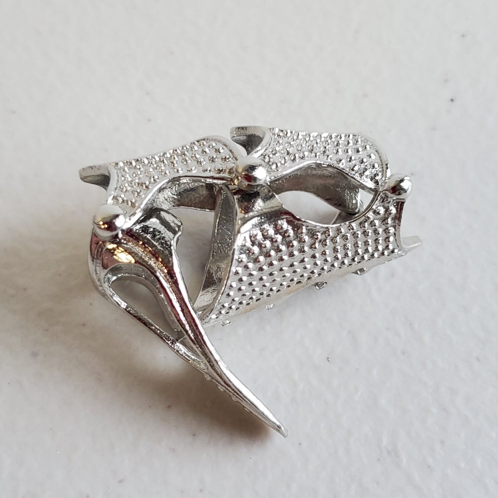 Full Finger Ring Claw Skull Gothic Armor Silver Color Punk Knight Jewelry USA