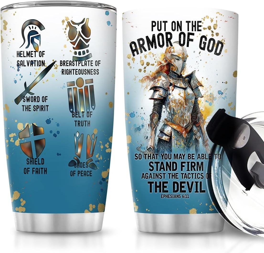 Insulated 20oz Christian Tumbler – Keeps Drinks Hot or Cold, Perfect for Travel