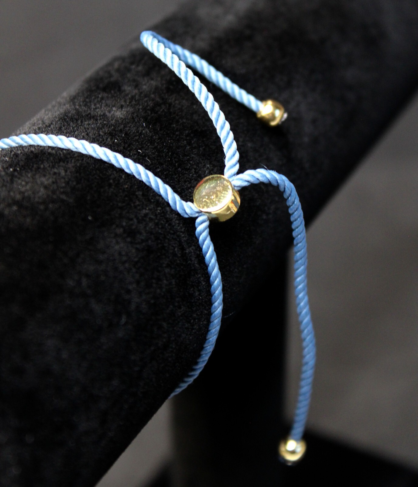 Handcrafted & Gold Plated Copper Adjustable Bracelet with Chalcedony Gemstones