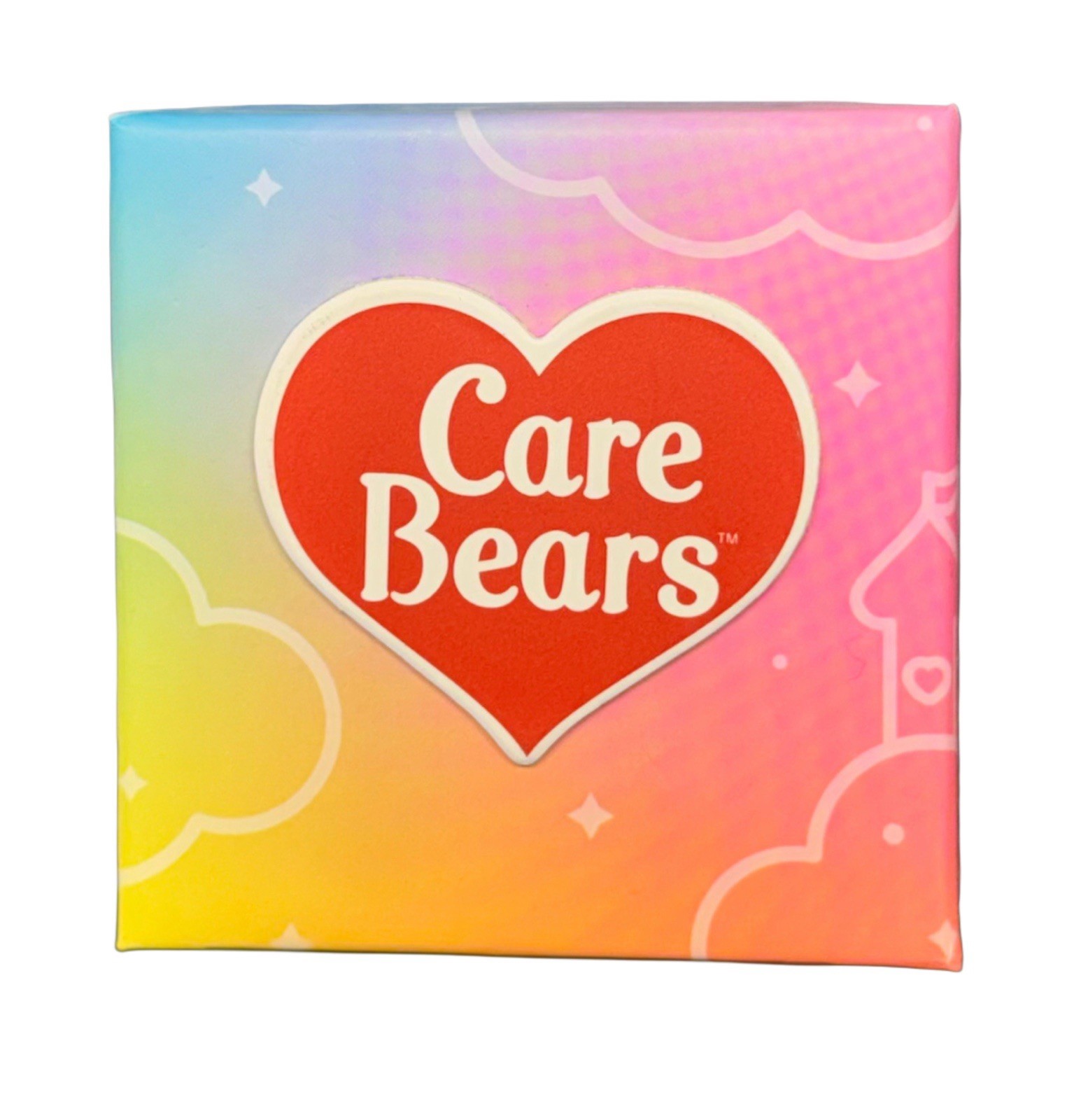 CARE BEARS GRUMPY BEAR FINE SILVER PLATED ENAMEL EARRINGS & NECKLACE 2pc SET NEW
