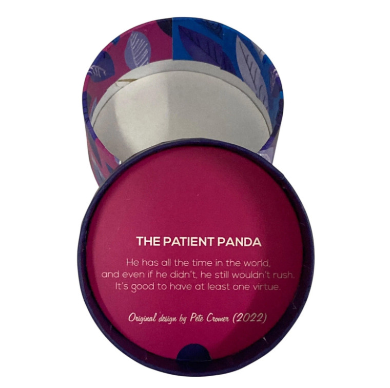 NEW Erstwilder Pete Cromer The Patient Panda Mini Brooch 2022 In Box Swing Tag
