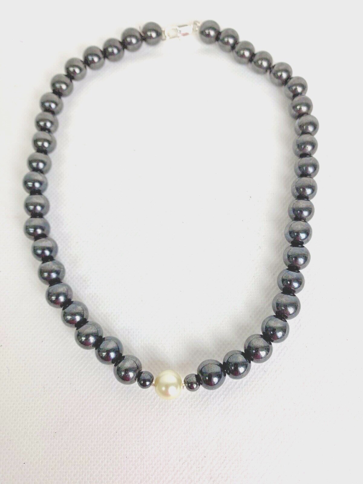 10MM Black Magnetic Hematite Health Care Necklace.Hematite,Jade, Pearl, Pink, FS