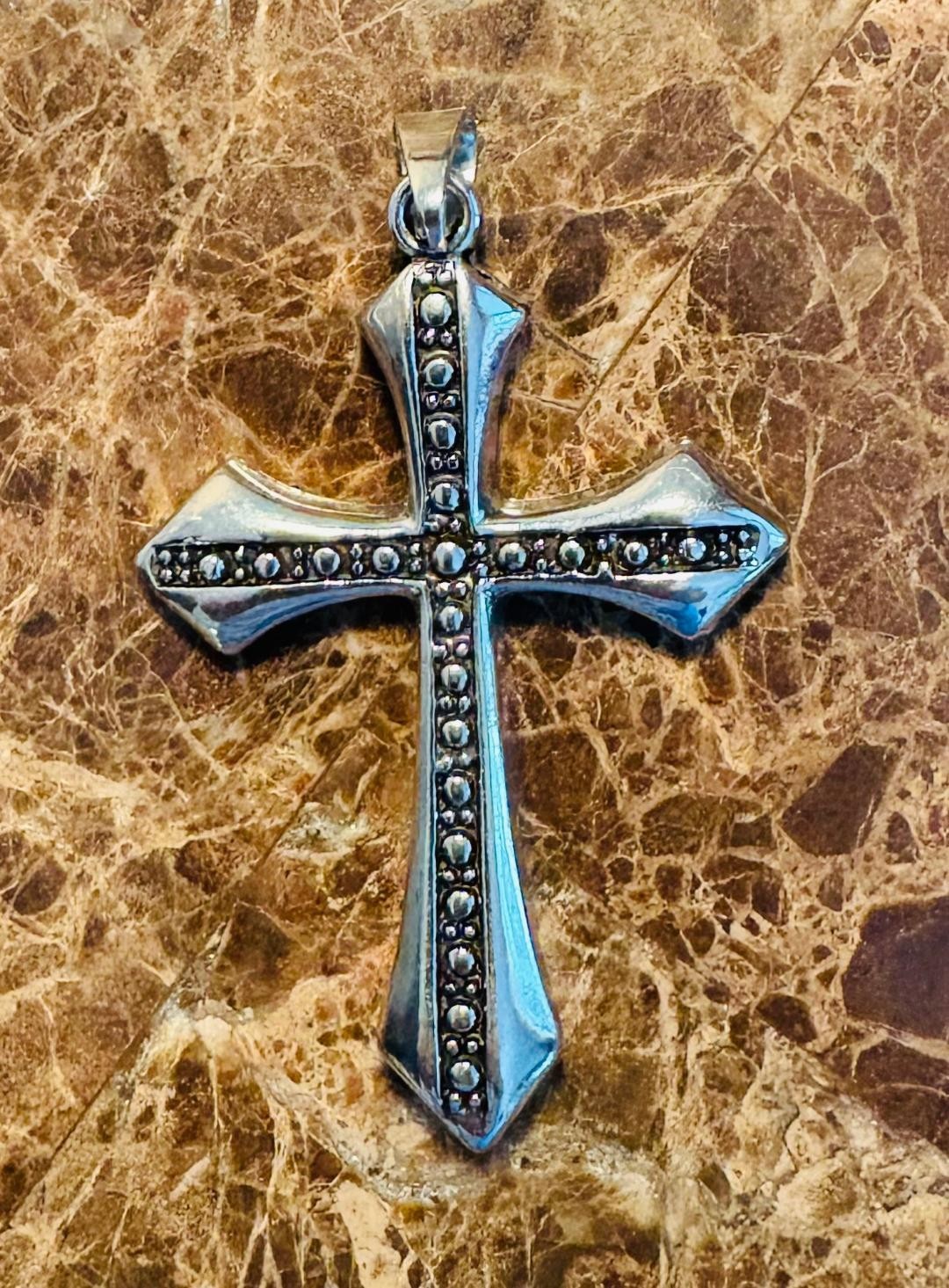 Gothic Cross Stainless Steel Pendant