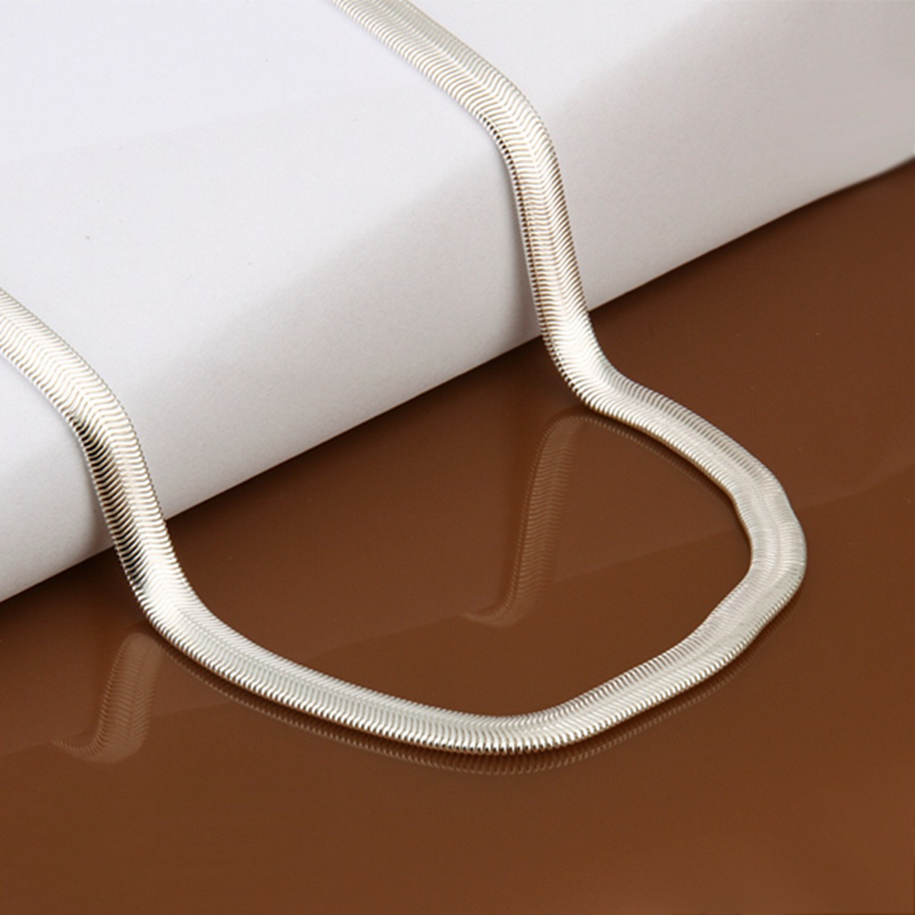 925 Sterling Solid Silver Men Women Jewelry Snake Chain 18- 24 Inch Necklace USA