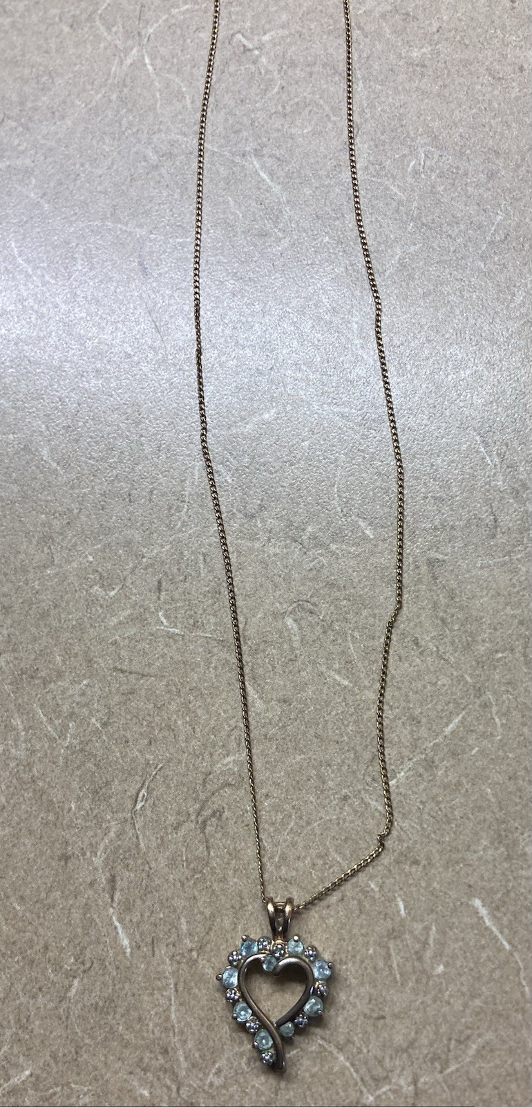 Delicate Rose gold Filled Multi Stone Pendant Necklace